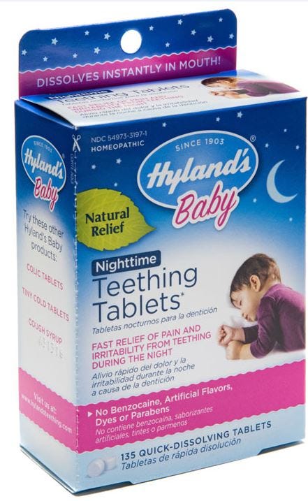 hyland's teething tablets 2018